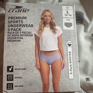 Crane Women's Blue Sports Underwear 3-Pack